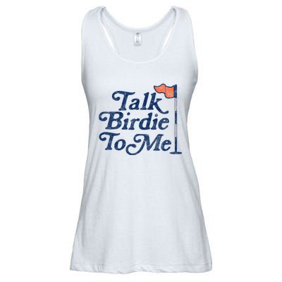 Talk Birdie To Me Funny Golfer Dad Fathers Day Golf Graphic Ladies Essential Flowy Tank