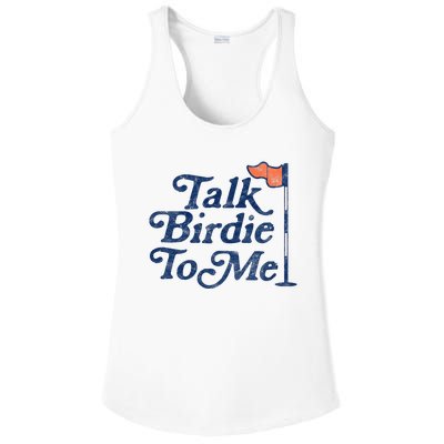 Talk Birdie To Me Funny Golfer Dad Fathers Day Golf Graphic Ladies PosiCharge Competitor Racerback Tank