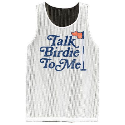 Talk Birdie To Me Funny Golfer Dad Fathers Day Golf Graphic Mesh Reversible Basketball Jersey Tank