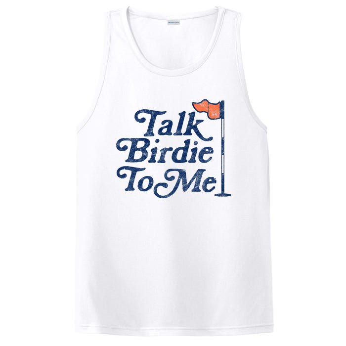 Talk Birdie To Me Funny Golfer Dad Fathers Day Golf Graphic PosiCharge Competitor Tank