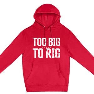 Too Big To Rig 2024 Elections Trump Trump 2024 Premium Pullover Hoodie