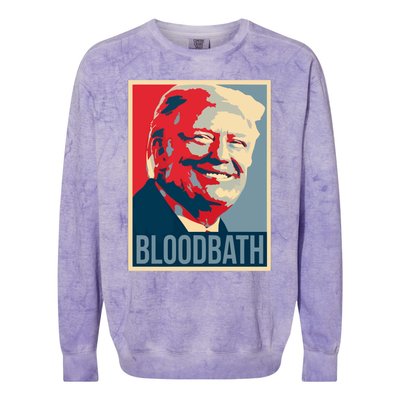 Trump Bloodbath Colorblast Crewneck Sweatshirt