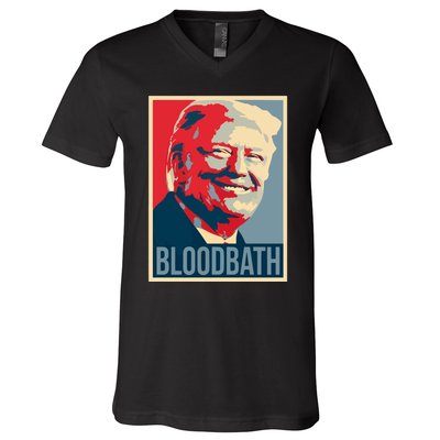 Trump Bloodbath V-Neck T-Shirt