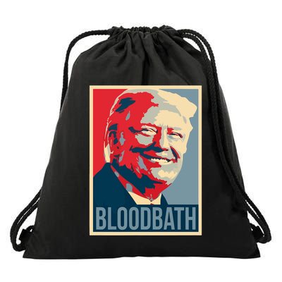 Trump Bloodbath Drawstring Bag