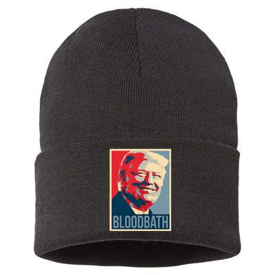 Trump Bloodbath Sustainable Knit Beanie