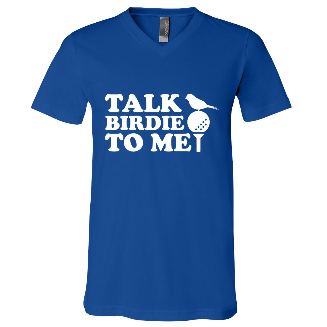 Talk Birdie To Me Golf Funny Gift For Stepdad Gift V-Neck T-Shirt