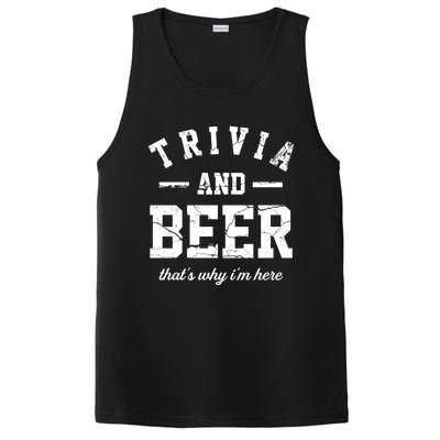 Trivia Beer That's Why I'm Here Quiz Game Trivia Night Gift PosiCharge Competitor Tank