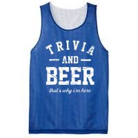 Trivia Beer That's Why I'm Here Quiz Game Trivia Night Gift Mesh Reversible Basketball Jersey Tank