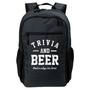 Trivia Beer That's Why I'm Here Quiz Game Trivia Night Gift Daily Commute Backpack