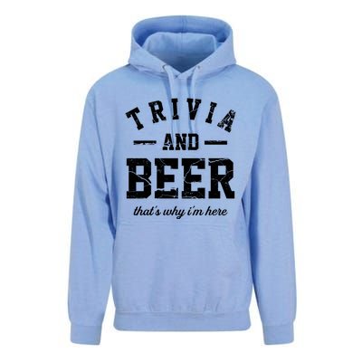 Trivia Beer That's Why I'm Here Quiz Game Trivia Night Gift Unisex Surf Hoodie