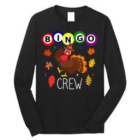 Thanksgiving Bingo Team Cute Turkey  Gambling Long Sleeve Shirt