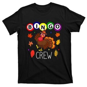 Thanksgiving Bingo Team Cute Turkey  Gambling T-Shirt