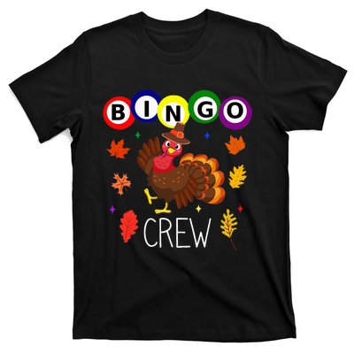 Thanksgiving Bingo Team Cute Turkey  Gambling T-Shirt