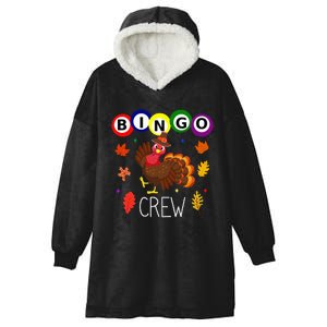 Thanksgiving Bingo Team Cute Turkey  Gambling Hooded Wearable Blanket