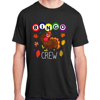 Thanksgiving Bingo Team Cute Turkey  Gambling Adult ChromaSoft Performance T-Shirt