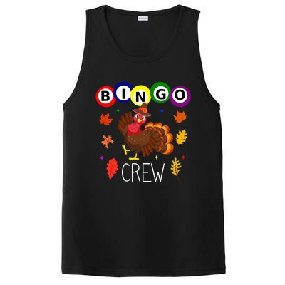 Thanksgiving Bingo Team Cute Turkey  Gambling PosiCharge Competitor Tank