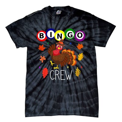 Thanksgiving Bingo Team Cute Turkey  Gambling Tie-Dye T-Shirt