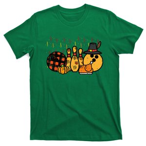 Thanksgiving Bowling Turkey Day Fall T-Shirt