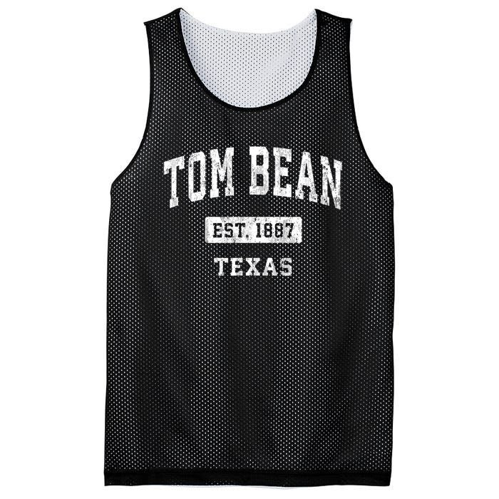 Tom Bean Texas Tx Vintage Sports Established Mesh Reversible Basketball Jersey Tank