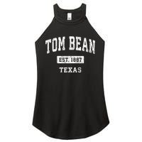 Tom Bean Texas Tx Vintage Sports Established Women's Perfect Tri Rocker Tank