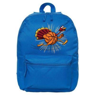 Turkey Basketball Turkey Playing Thanksgiving Player Costume Gift 16 in Basic Backpack