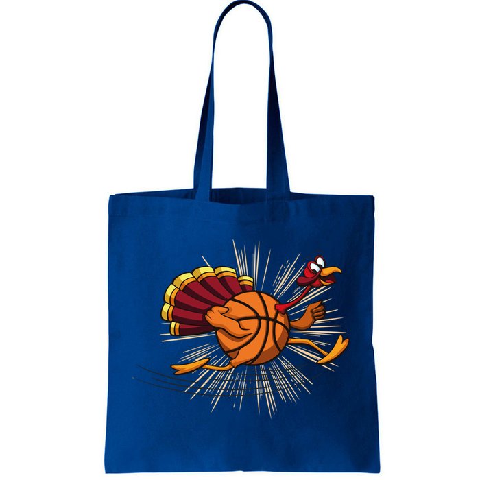 Turkey Basketball Turkey Playing Thanksgiving Player Costume Gift Tote Bag