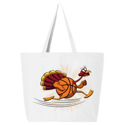 Turkey Basketball Turkey Playing Thanksgiving Player Costume Gift 25L Jumbo Tote