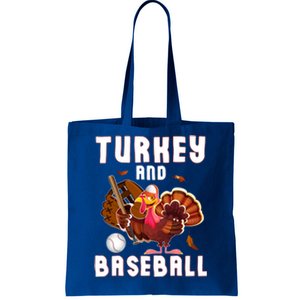 Turkey Baseball Thanksgiving Thankful Gift Tote Bag