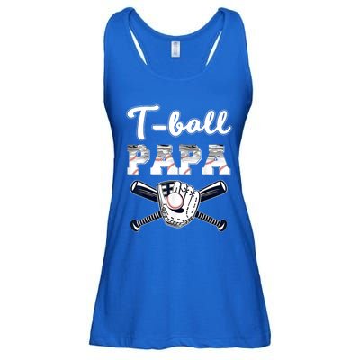 T Ball Tee Ball Papa Baseball Dad Game Day Fathers Day Gift Ladies Essential Flowy Tank