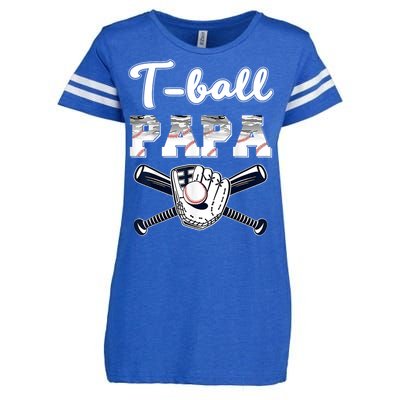 T Ball Tee Ball Papa Baseball Dad Game Day Fathers Day Gift Enza Ladies Jersey Football T-Shirt