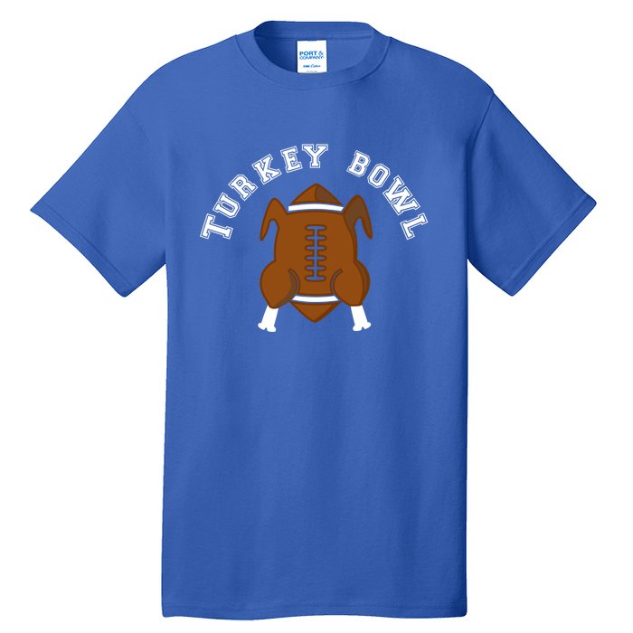 Turkey Bowl Thanksgiving Football Gift Tall T-Shirt