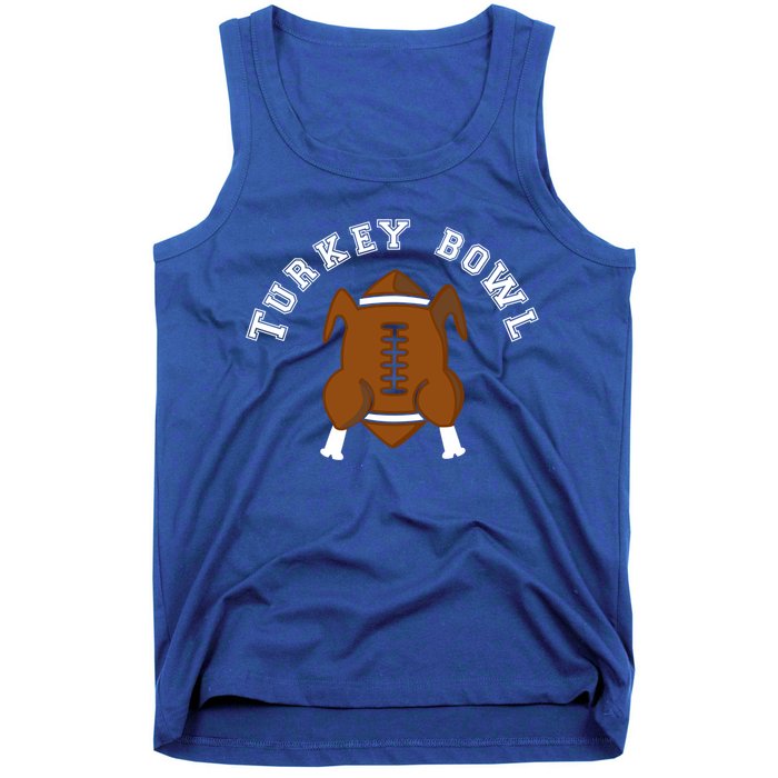 Turkey Bowl Thanksgiving Football Gift Tank Top