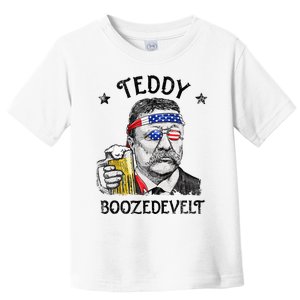 Teddy Boozedevelt Theodore Roosevelt 4th Of July Men Women Toddler T-Shirt