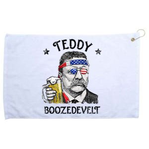 Teddy Boozedevelt Theodore Roosevelt 4th Of July Men Women Grommeted Golf Towel