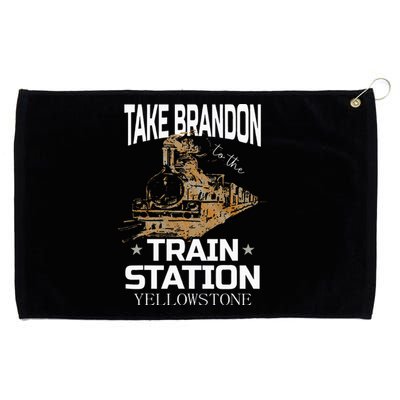 Take Bransdon To The Train Station Grommeted Golf Towel