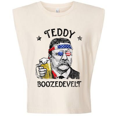 Teddy Boozedevelt Theodore Roosevelt 4th Of July Men Women Garment-Dyed Women's Muscle Tee