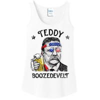 Teddy Boozedevelt Theodore Roosevelt 4th Of July Men Women Ladies Essential Tank