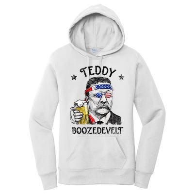 Teddy Boozedevelt Theodore Roosevelt 4th Of July Men Women Women's Pullover Hoodie