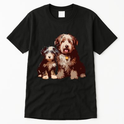 Two Bob Tail Dogs Tall T-Shirt