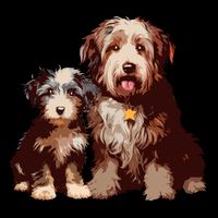 Two Bob Tail Dogs Backpack
