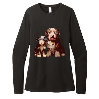 Two Bob Tail Dogs Womens CVC Long Sleeve Shirt