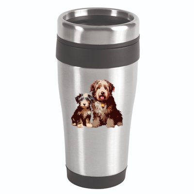 Two Bob Tail Dogs 16oz Travel Tumbler