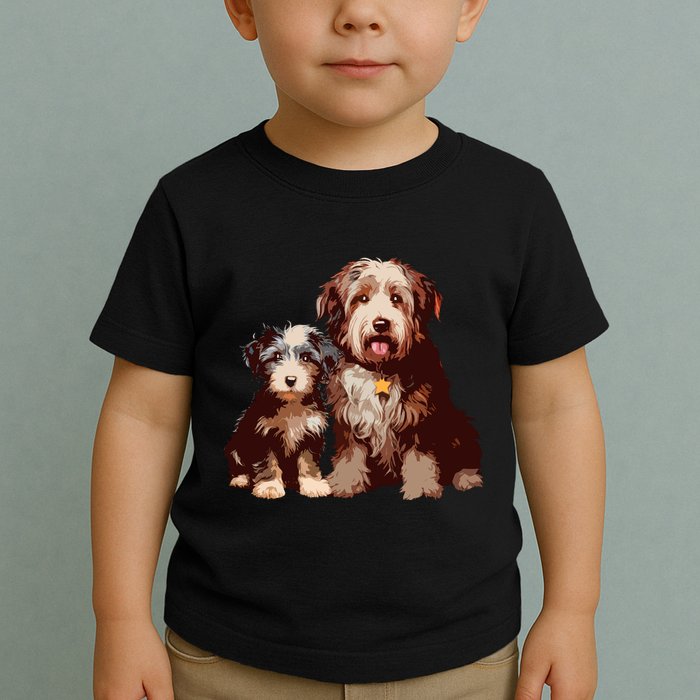Two Bob Tail Dogs Toddler T-Shirt