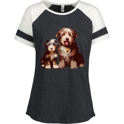 Two Bob Tail Dogs Enza Ladies Jersey Colorblock Tee