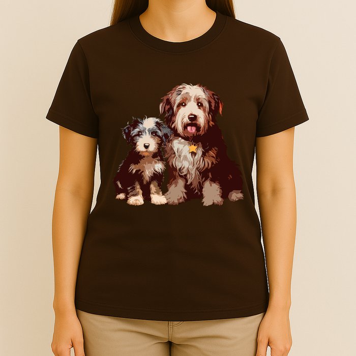 Two Bob Tail Dogs T-Shirt