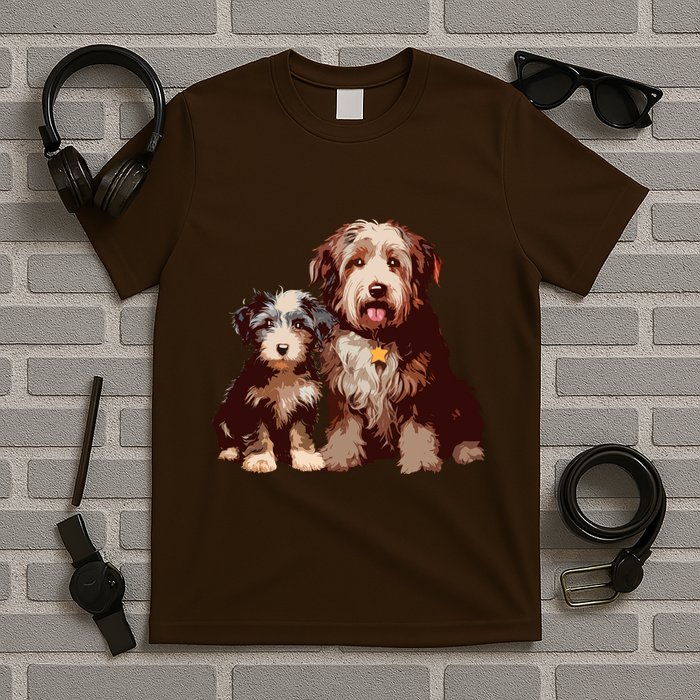 Two Bob Tail Dogs T-Shirt