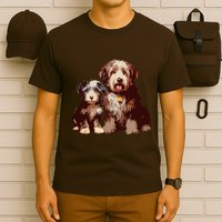 Two Bob Tail Dogs T-Shirt