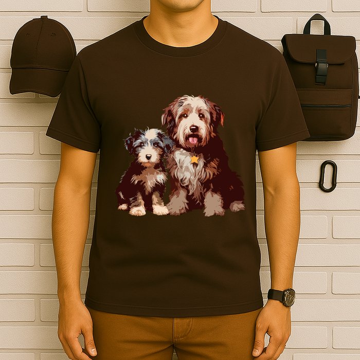 Two Bob Tail Dogs T-Shirt