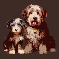 Two Bob Tail Dogs T-Shirt