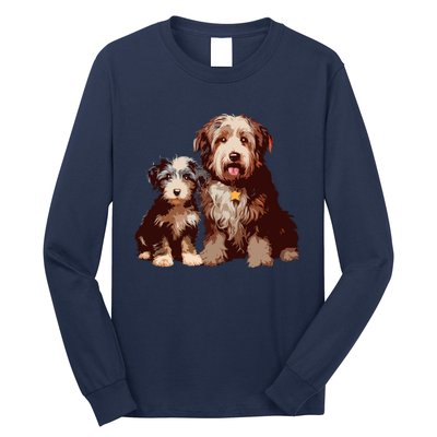 Two Bob Tail Dogs Long Sleeve Shirt